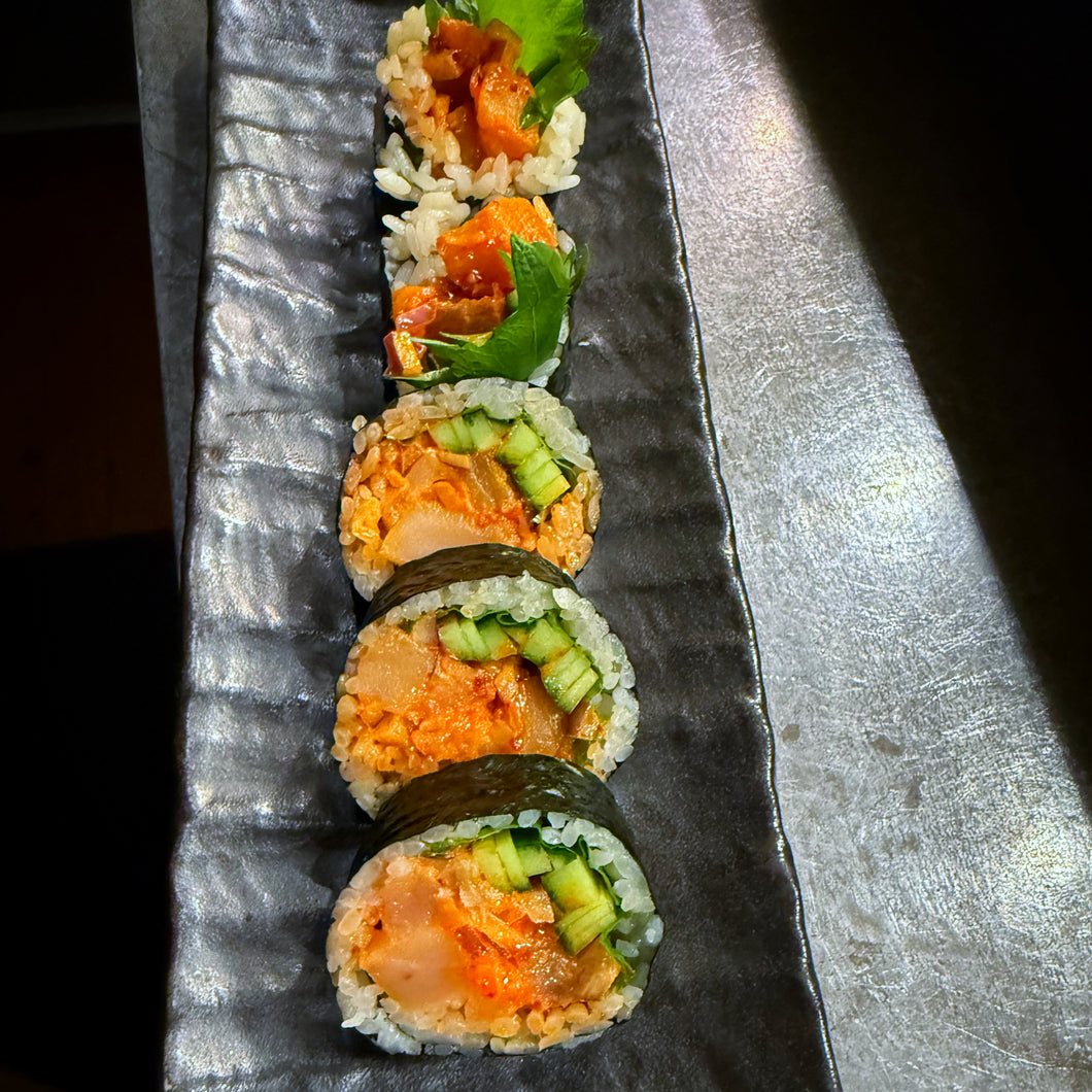 White Tuna Crunch Roll